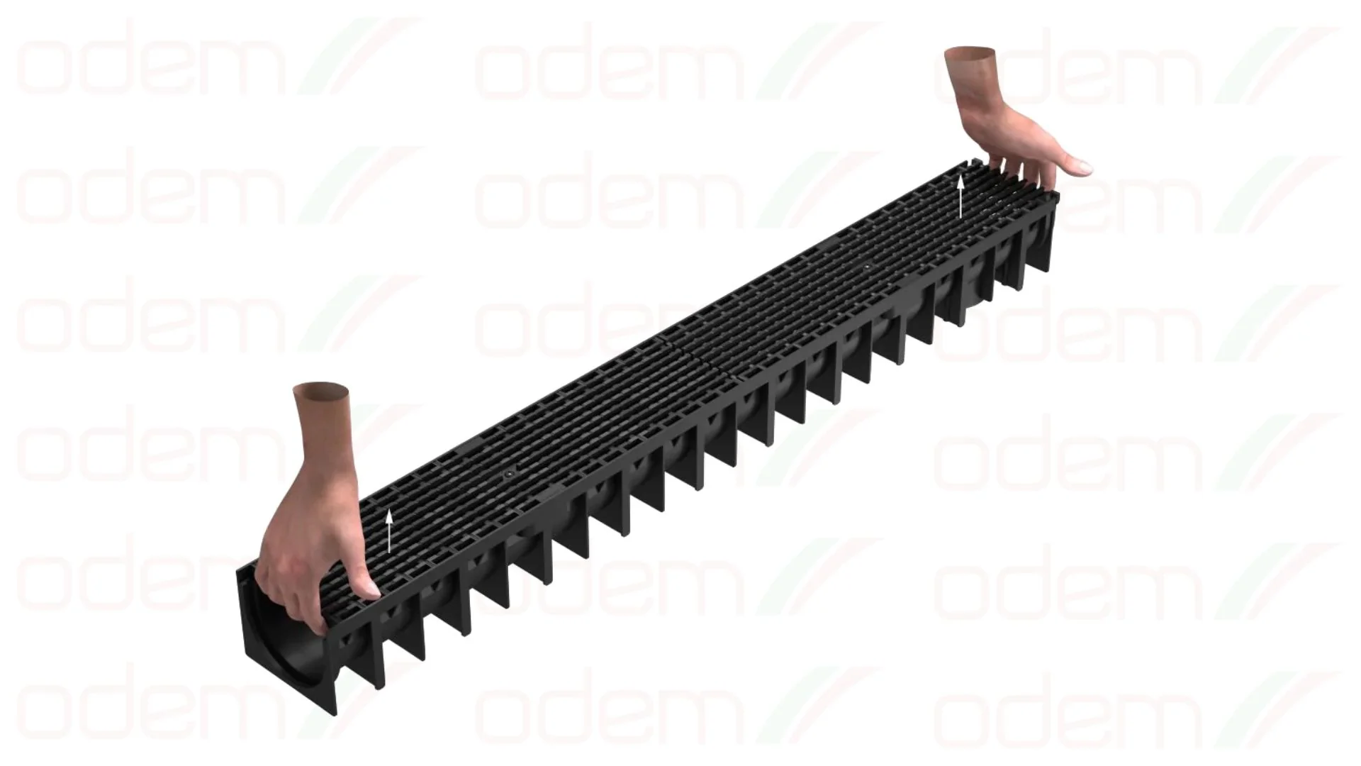 Canal 4YOU com Grelha Plástico Preto Alt.desde 5.45cm - Image 4