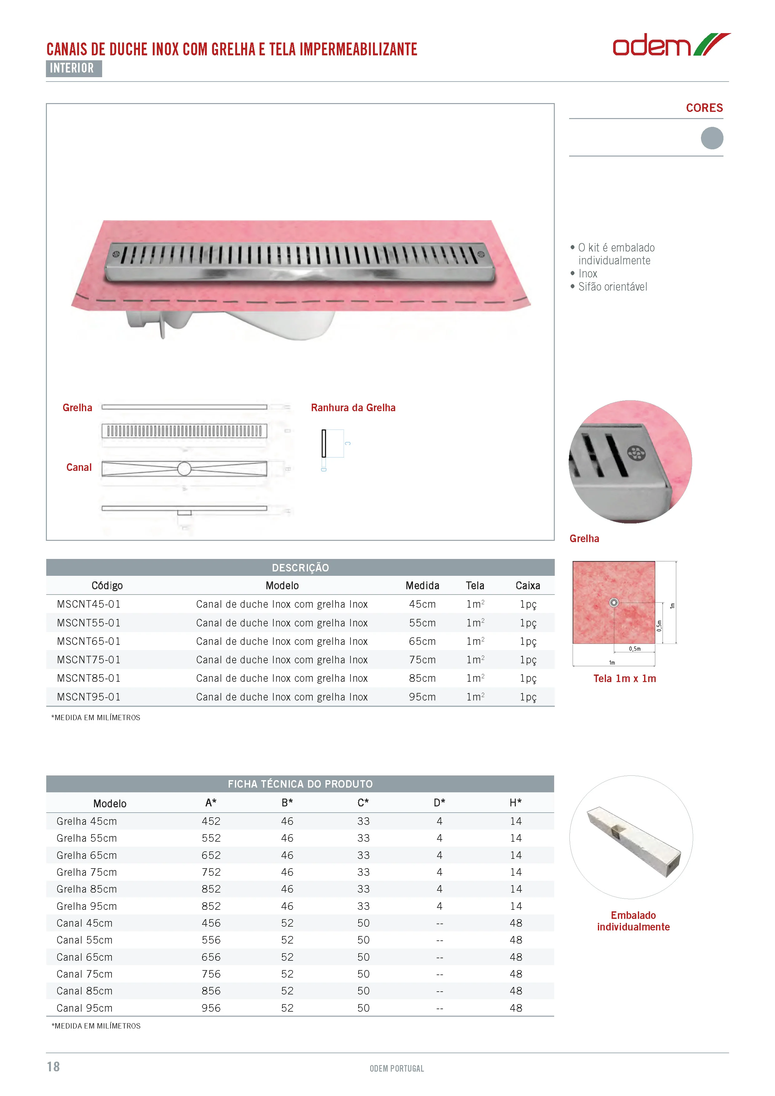 Canal Duche Inox com Grelha Inox - Image 4