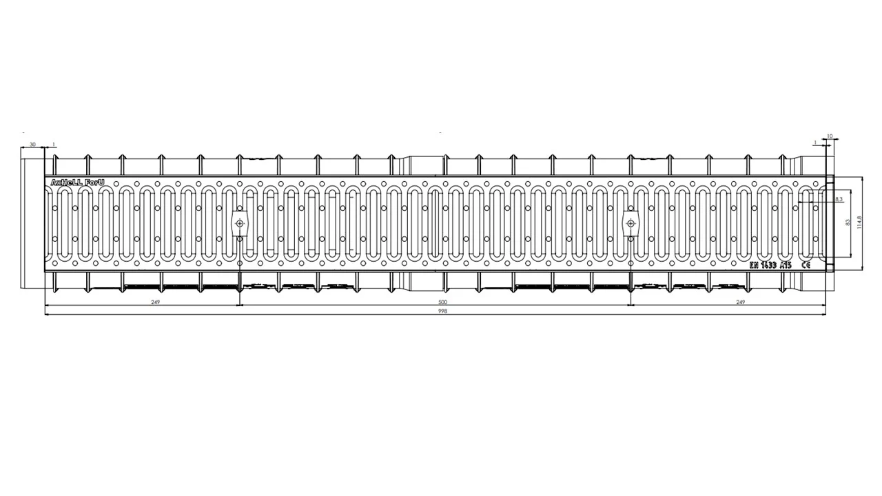Canal UBUILD Tubo 160mm Grelha Galvanizada - Image 5