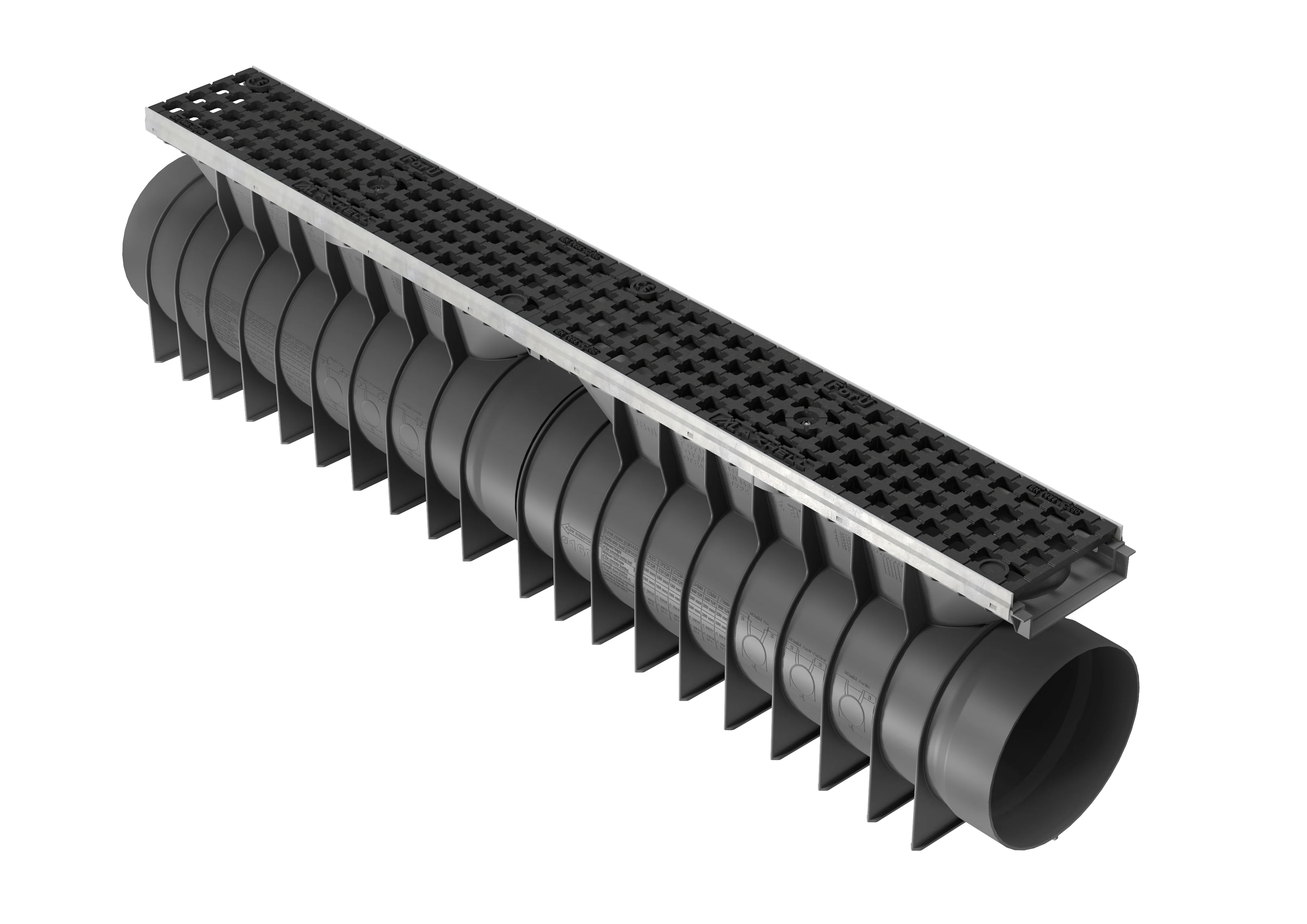 Canal UBUILD Tubo 160mm Grelha em Ferro Fundido B125 e C250 - Image 5