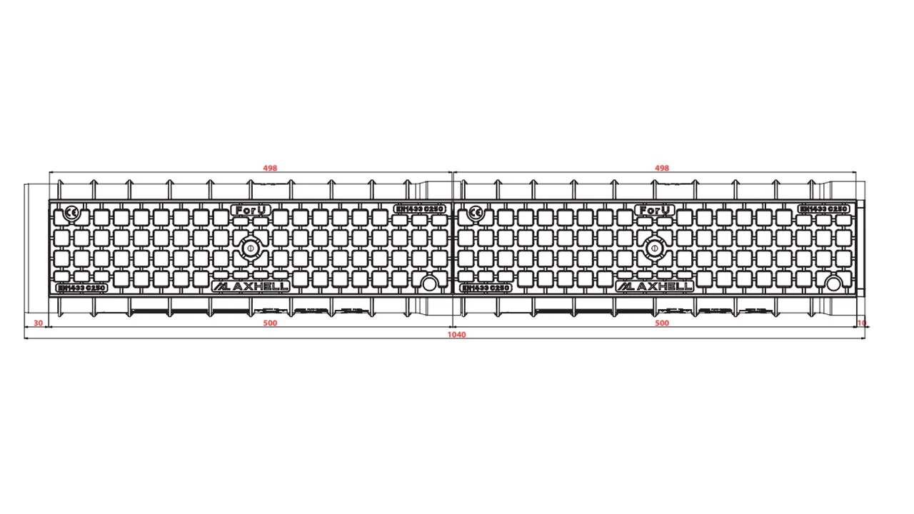 Canal UBUILD Tubo 160mm Grelha em Ferro Fundido B125 e C250 - Image 8