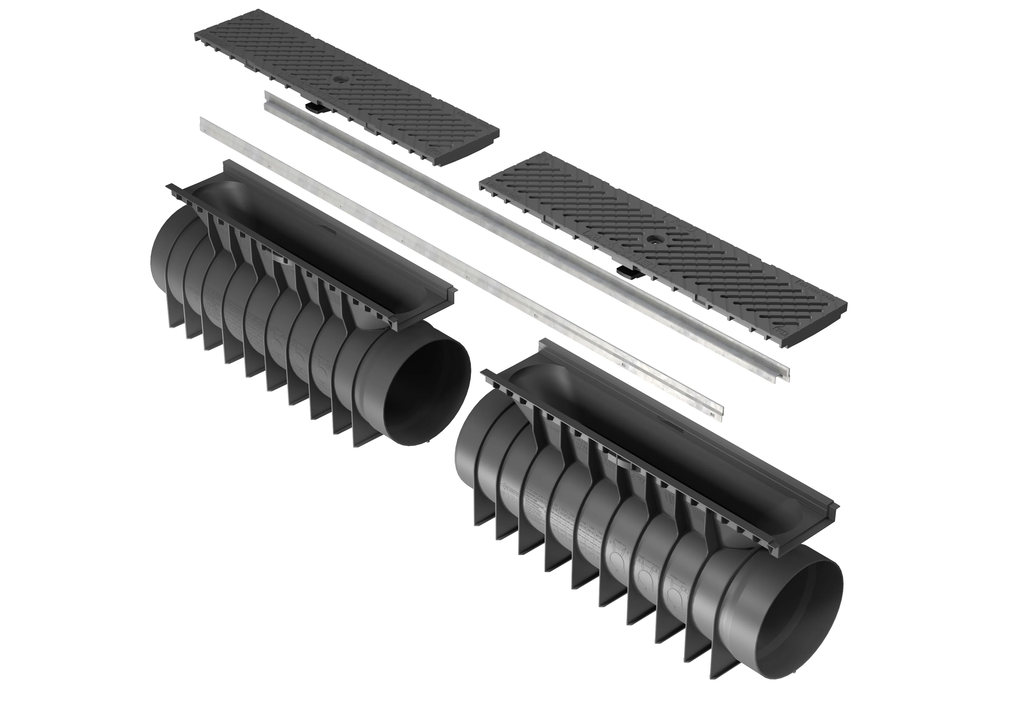 Canal UBUILD Tubo 160mm Grelha Poliamida B125 e C250 - Image 8