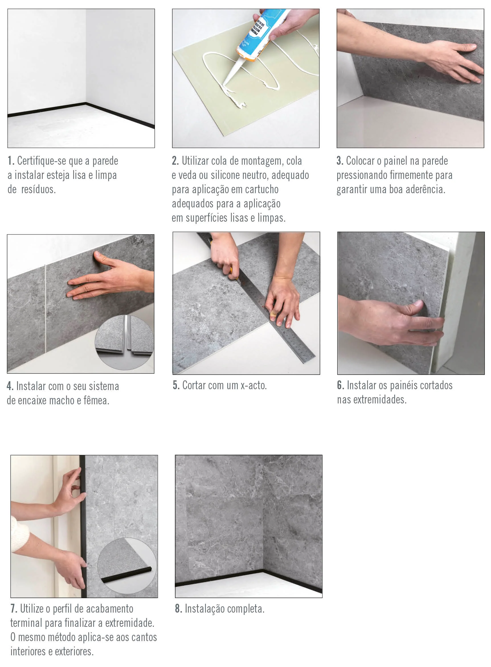Painel em SPC - Mármore Preto - Image 3