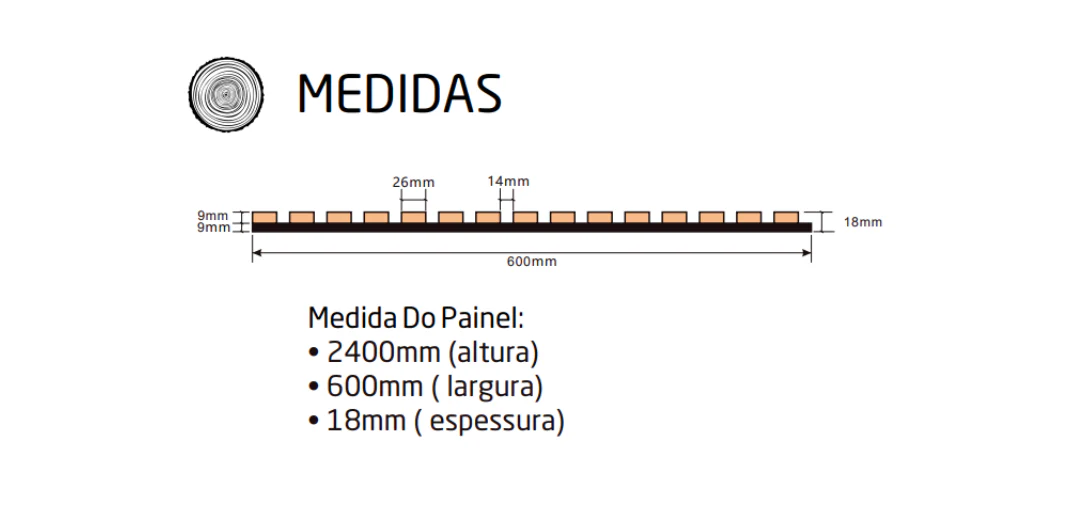 Painel Ripado Acústico ODEM Decowall Carvalho - Image 4