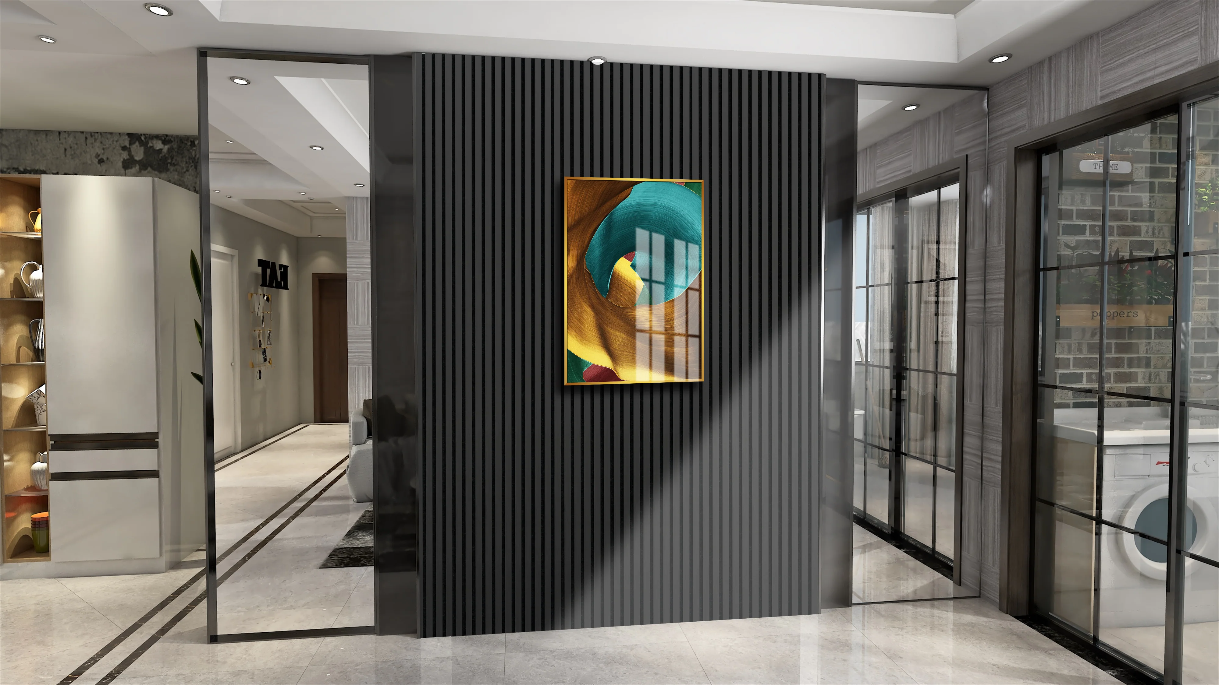 Painel Ripado Acústico ODEM Decowall Black Oak - Carvalho Negro - Image 6